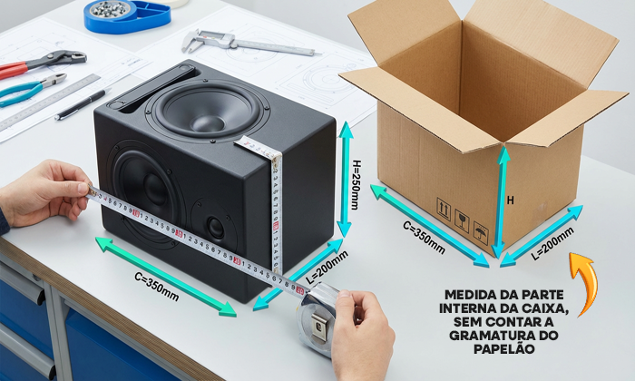 Como medir corretamente uma caixa de papelão ondulado