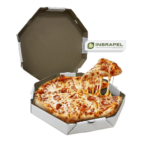 caixa de pizza oitavada